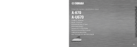 Yamaha A-670 - Owners manual 